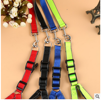 Factory Direct Sales Hot Pet Hand Holding Rope Nylon Reflective Medium and Large Dog Chest Back Dog Leash Pet Supplies Wholesale