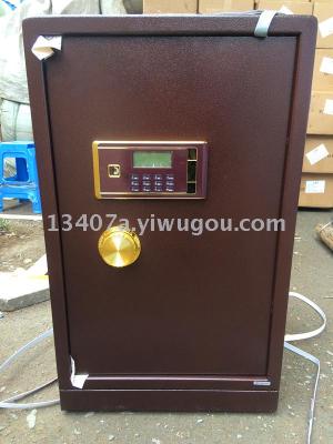 New sheng double door two layers of wine red electronic password into the wall household safe cabinet