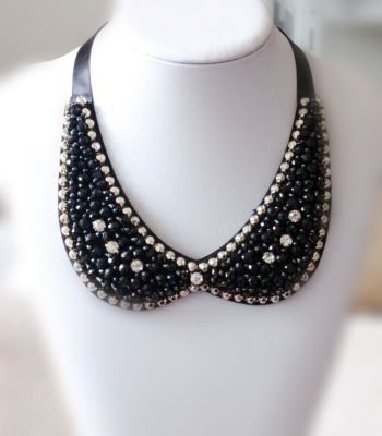 Manufacturers selling fashion glass crystal beads necklace Dickie hand sewing needle