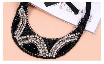 Manufacturers selling fashion glass crystal beads necklace Dickie hand sewing needle