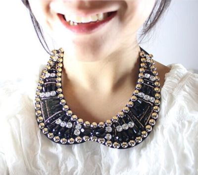 Manufacturers selling fashion glass crystal beads necklace Dickie hand sewing needle