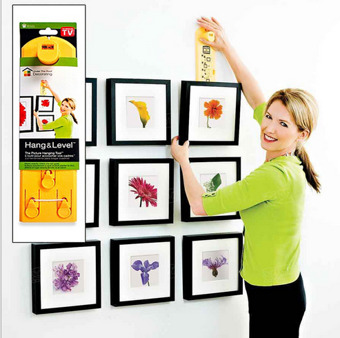 balance installation photo frame horizontal ruler with position determination nail album balance tv shopping