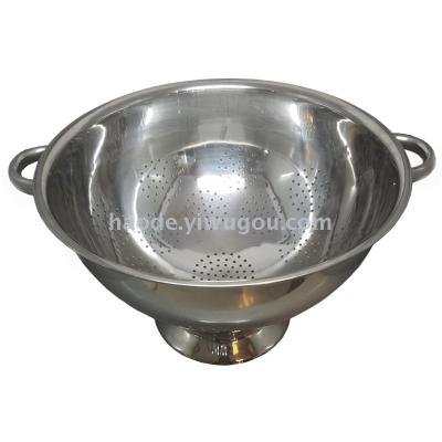 Stainless Steel 304 Salad Basin with Base Buffet Fruit and Vegetable Salad Bowl
