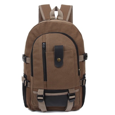 Popular hot style men backpack leisure travel necessary canvas backpack students wholesale backpack