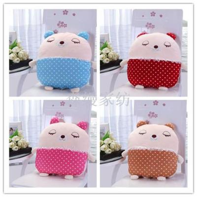 Logo Custom Living Room Air Conditioner Quilt Multifunctional Pillow Blanket Factory Direct Sales
