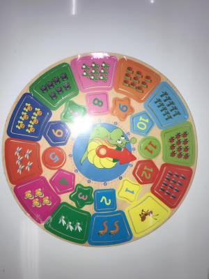 302 Clock Wood Educational Stationery Toys