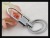 LS Lin zinc alloy double RING KEYCHAIN metal creative selling a large number of spot sales