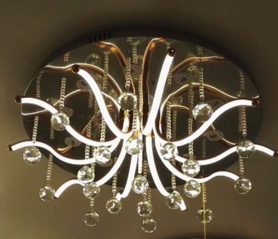 Modern aluminum tube silicone Chandelier