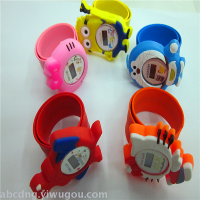 Electronic watch silicone film table cartoon children watch factory direct sales