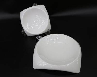 Hotel Restaurant household ceramic tableware special-shaped bowl