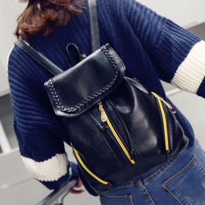 The new Korean version of The fashion trend retro women style washing backpack backpack leather backpack schoolgirl backpack