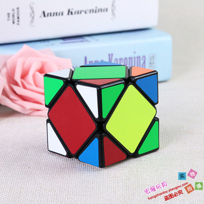 Inclined to turn the magic cube three oblique Skewb special shaped Rubik's Cube