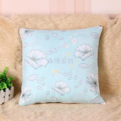 Logo Customized Pillow and Quilt Small Floral Stripes Car Air Conditioner Quilt Graphic Customization