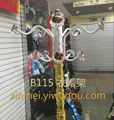 Xin Mei crystal rod coatrack high-grade quality floor racks crystal ball hanger hanger
