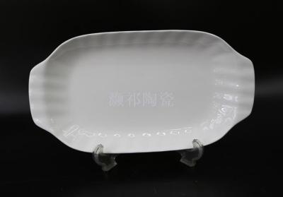 Hotel Restaurant household ceramic tableware special-shaped plate
