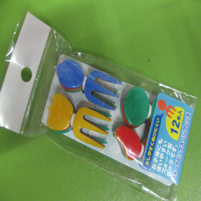 Japanese cartoon children fruit sign fruit fork CL.