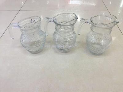 Glass Transparent 0.5L Engraved Duckbill Pot