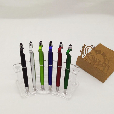Easy to carry mobile phone support function touch screen capacitive pen pen ball point pen LOGO