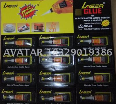 LASER black card cyanoacrylate glue super glue 502 glue instant adhesive