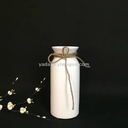 fashion home small vase hemp rope decoration modern simple flower arrangement ceramic fresh flower device