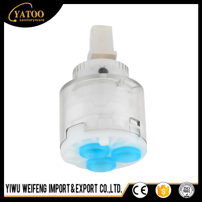Ceramic valve core of hot and cold water tap valve core