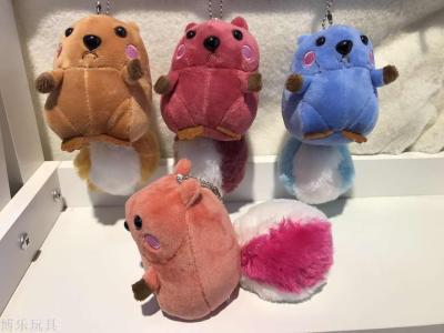 Four color squirrel stuffed toy hamster doll pendant doll wedding gift birthday gift