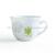 Opal Glassware Dining Treasure White Jade Porcelain Tempered Glass Spin Pattern Cup Coffee Cup Teacup Tea Set