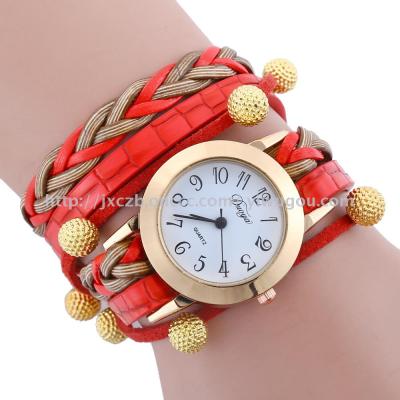 2017 latest woven long watch with color Watch