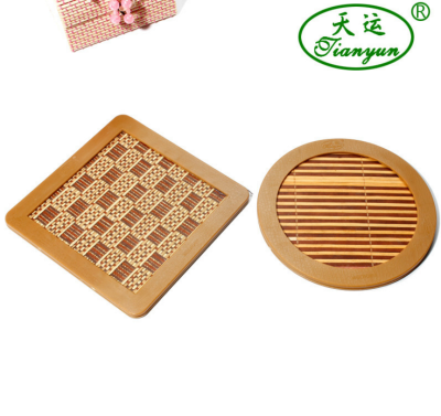 2015 New Placemat Insulation Environmental Protection Bamboo round and Square Potholder Factory Wholesale