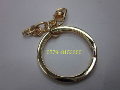 30 flat ring chain 8 buckle three piece Keychain key buckle accessories