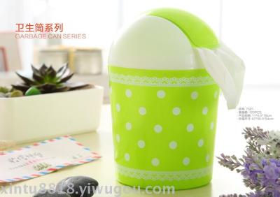 Simple and stylish office mini desktop plastic toilet barrels household mini trash cans [factory direct]