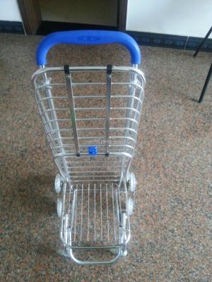 Aluminum alloy shopping cart, pull rod cart, hand pull.