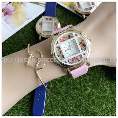 The latest color hourglass lady watch strap student table