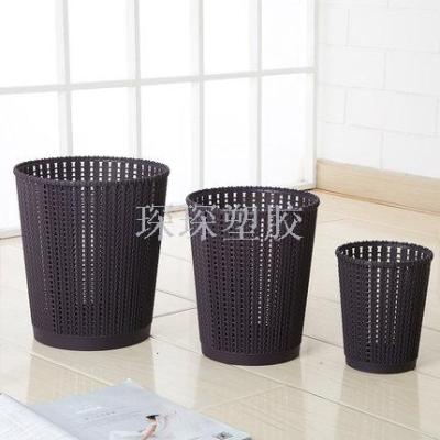 No Cover Living Room Trash Can Kitchen Bathroom Bedroom Creative Household Trash Can Large Storage Bucket