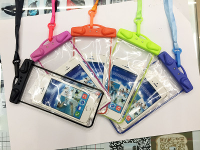 Mobile phone waterproof bag transparent buckle, PVC opp bag packaging
