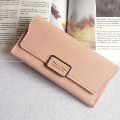 Wholesale 2017 new ladies purse simple fashion large capacity multi-card position clasp money