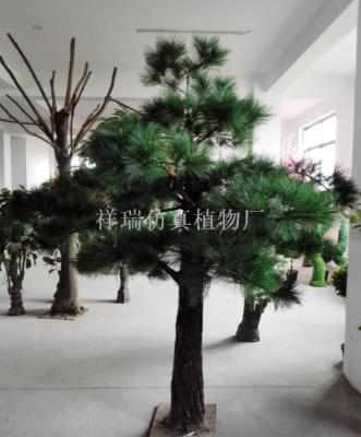 Simulation of plant pine needle tree tree tree pine pine needle UV glass steel indoor decoration wholesale
