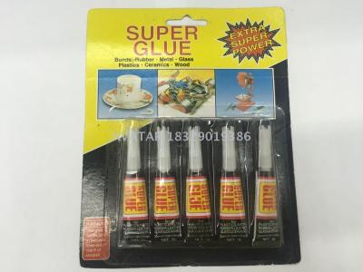 Black card Fast Bond Super Glue in Aluminium Tube 3G/Tube