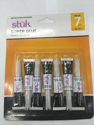 Stuk cyanoacrylate instant adhesive super glue 502 adhesive glue for rubber