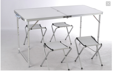 Outdoor folding tables and chairs aluminum alloy stall publicity barbecue meal home portable casual desk