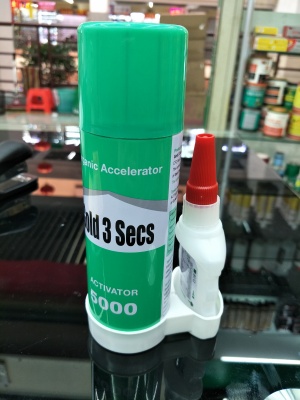 Combination 502 glue accelerator mixture 502 glue accelerator.
