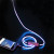 EL luminous headset ear EL cold outdoors with wheat general MP3 headset