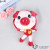 Cartoon cute plush children messenger bag happy pig little girl mini backpack diagonal package