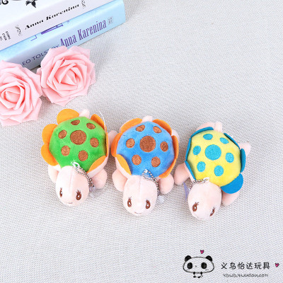 Lovely embroidery turtle wedding dolls plush toys pendant key chain
