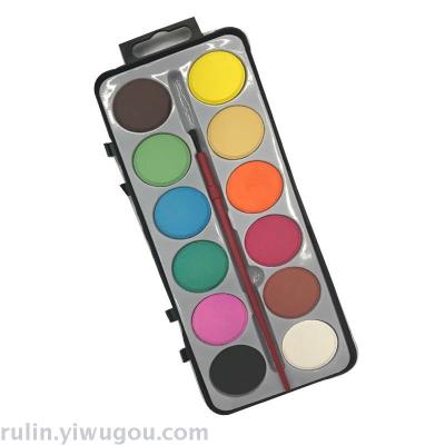 12 color semi - dry water powder pigment watercolor paint acrylic painting painting paint
