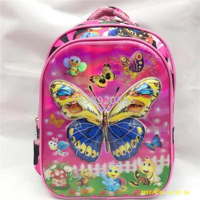 Factory direct 14-inch butterfly models cartoon shoulder bag student backpack