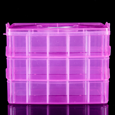 About the layers of three detachable storage box with lid, portable jewelry, jewelry, sorting box, plastic storage box, yiwu daily necessities