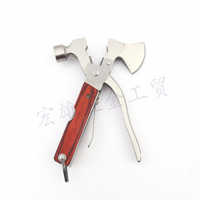 Hongxiong Industry and Trade Color Wood Axe Hammer Multi-Function Axe Automobile Safety Hammer Multi-Function Hammer Outdoor Multi-Function Hammer