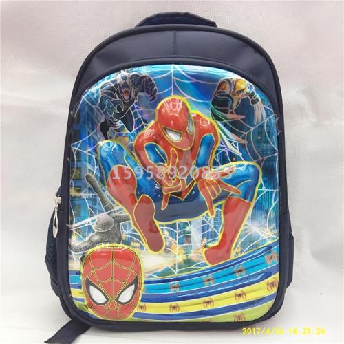 Factory Direct Sales Schoolbag Backpack Cartoon Bag Backpack 3D Bag Children‘s Bags School Bag Gift Bag Trolley Bag