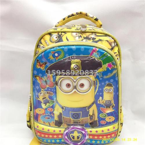 factory direct schoolbag backpack cartoon bag backpack 3d bag children bag student bag gift bag trolley bag